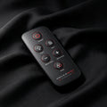Black HoverMist Roadster remote control with red accents on black fabric